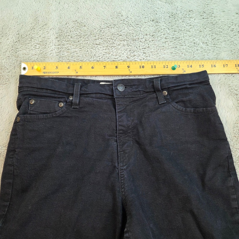 Signature Levi Strauss & Co. Bootcut Jeans Womens Sz 12S At Waist Stretch Black - Picture 4 of 9